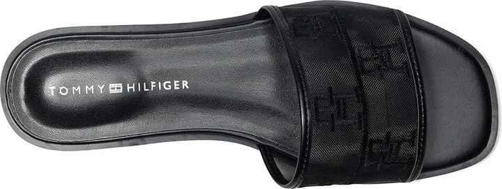 Tommy Hilfiger Tesia Women's Sandals Black Mesh Logo : 7.5 M, Synthetic - Image 2