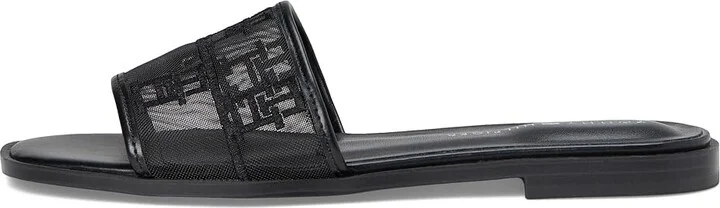 Tommy Hilfiger Tesia Women's Sandals Black Mesh Logo : 7.5 M, Synthetic - Image 6