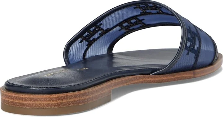 Tommy Hilfiger Tesia Women's Sandals Dark Blue Mesh Logo : 6.5 M, Synthetic - Image 4