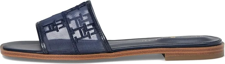 Tommy Hilfiger Tesia Women's Sandals Dark Blue Mesh Logo : 6.5 M, Synthetic - Image 6