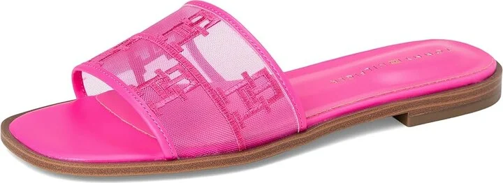 Tommy Hilfiger Tesia Women's Sandals Medium Pink Mesh Logo : 5.5 M, Synthetic - Image 5