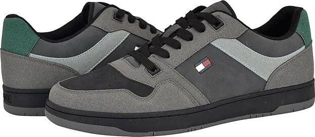 Tommy Hilfiger Trane Men's Shoes Dark Grey/Black : 9.5 M, Suede
