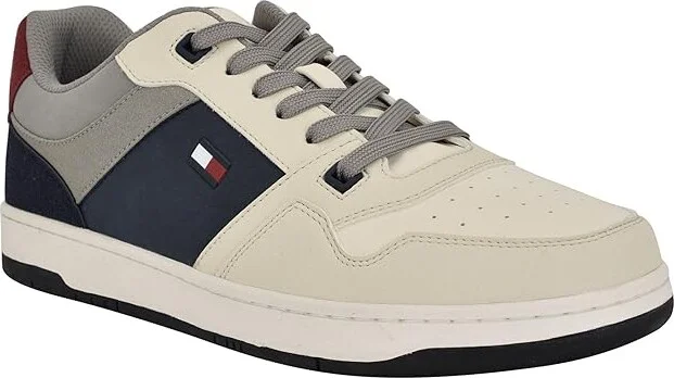 Tommy Hilfiger Trane Men's Shoes Light Grey/Cream : 12 M, Suede - Image 5