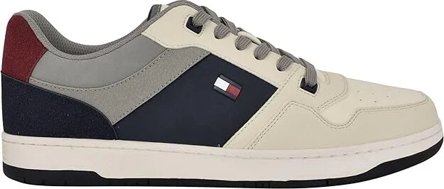 Tommy Hilfiger Trane Men's Shoes Light Grey/Cream : 12 M, Suede - Image 6