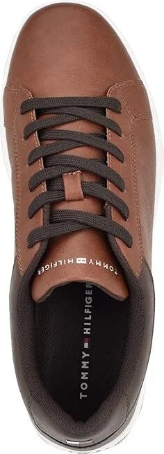 Tommy Hilfiger Trapeze Men's Lace-up Boots Cognac/Dark Brown : 12 M, Synthetic - Image 2