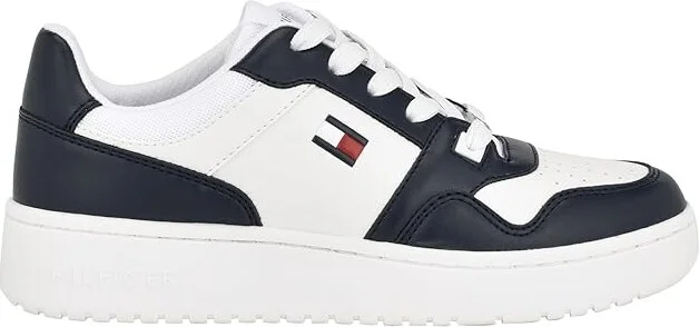 Tommy Hilfiger Twigye Women's Shoes White/Navy : 7 M, Leather - Image 5