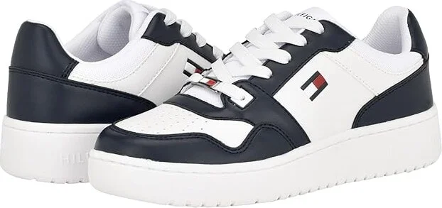 Tommy Hilfiger Twigye Women's Shoes White/Navy : 7 M, Leather