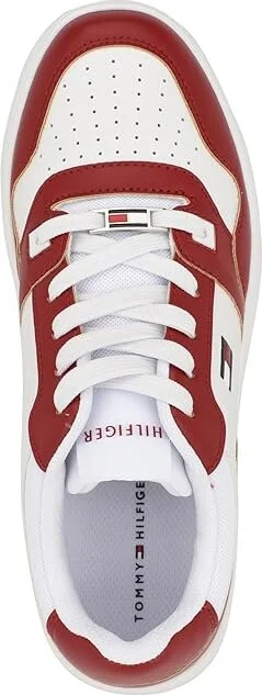 Tommy Hilfiger Twigye Women's Shoes White/Red : 9.5 M, Leather - Image 2