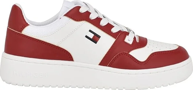 Tommy Hilfiger Twigye Women's Shoes White/Red : 9.5 M, Leather - Image 5