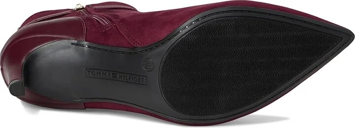 Tommy Hilfiger TWJORINE2-DRE01 High Women's Heels Shoes Rich Ruby/Rich Ruby : 9.5 M, Suede - Image 3