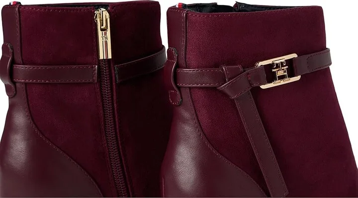 Tommy Hilfiger TWJORINE2-DRE01 High Women's Heels Shoes Rich Ruby/Rich Ruby : 9.5 M, Suede - Image 7