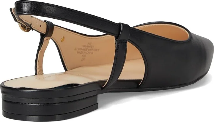 Tommy Hilfiger Vamina Women's Flat Shoes Black : 6 M, Leather/Polyester - Image 4