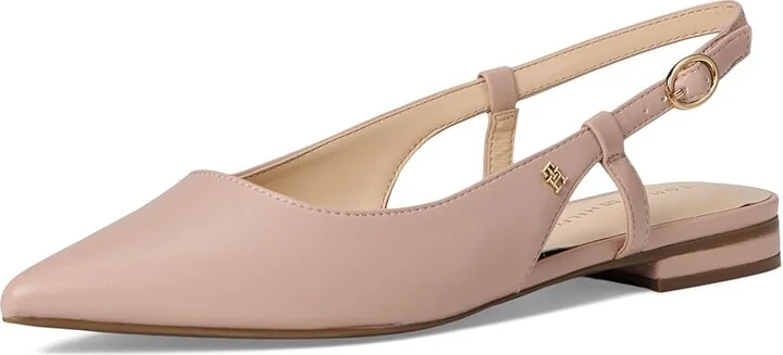 Tommy Hilfiger Vamina Women's Flat Shoes Medium Pink : 9.5 M, Leather/Polyester - Image 5