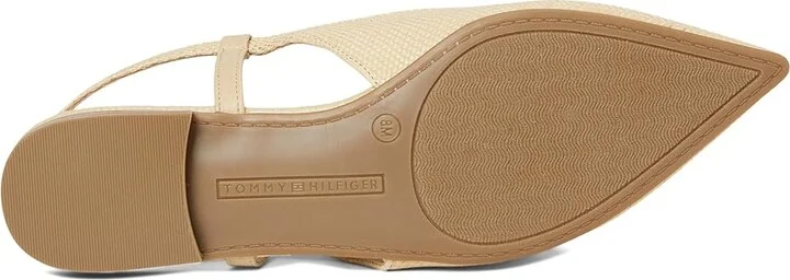 Tommy Hilfiger Vamina2 Women's Flat Shoes Light Natural : 7.5 M, Leather - Image 3
