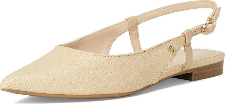 Tommy Hilfiger Vamina2 Women's Flat Shoes Light Natural : 7.5 M, Leather - Image 5
