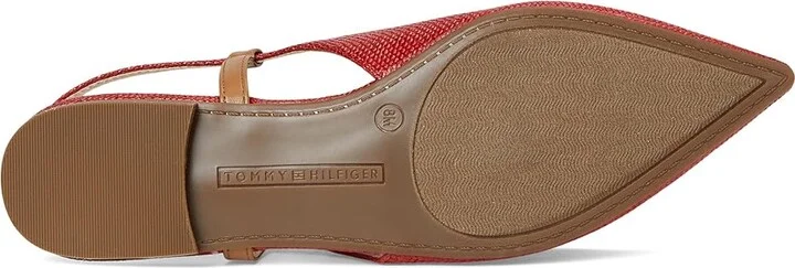 Tommy Hilfiger Vamina2 Women's Flat Shoes Medium Red : 7.5 M, Leather - Image 3