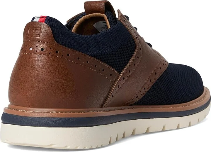 Tommy Hilfiger Varan Men's Shoes Navy/Cognac : 7.5 D - Medium, Polyester - Image 4