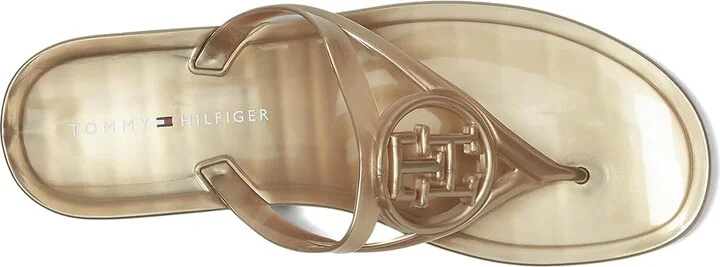 Tommy Hilfiger Vedna Women's Dress Sandals Gold : 8 M, Polyester - Image 2
