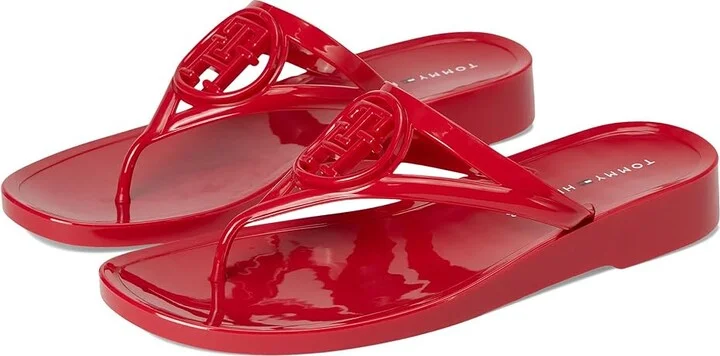 Tommy Hilfiger Vedna Women's Dress Sandals Red : 6 M, Polyester