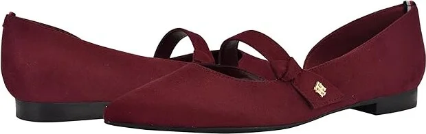 Tommy Hilfiger Venny 2 Women's Flat Shoes Dark Red : 10 M
