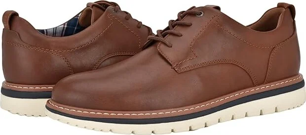 Tommy Hilfiger Virat Men's Lace-up Boots Cognac : 7 M, Leather/Synthetic