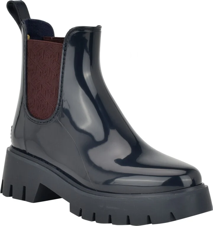 Tommy Hilfiger Women's Dipit Lug Sole Chelsea Rain Boots
