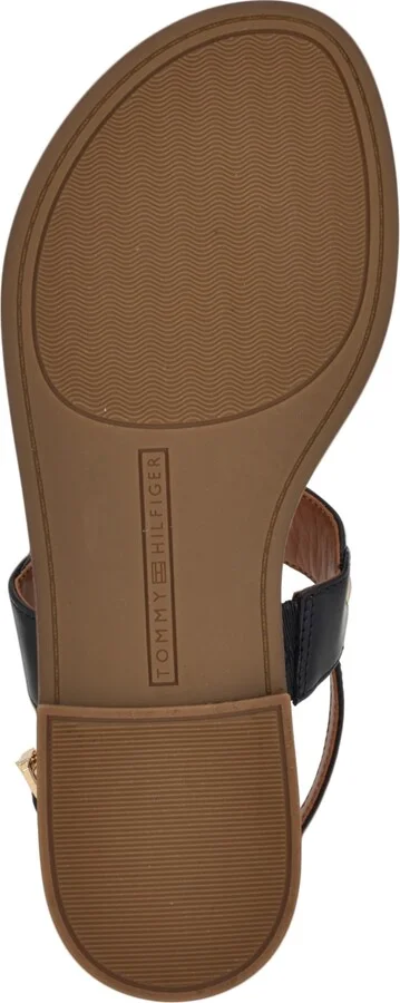 Tommy Hilfiger Women's Gabry Signature Stripe T-Strap Flat Sandals - Image 5