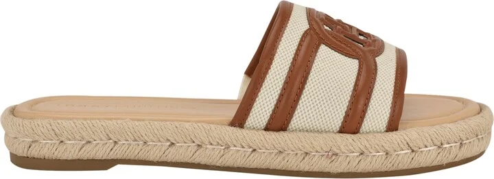 Tommy Hilfiger Women's Hadjea Espadrille Slip-On Flat Sandals - Black/Denim - Image 10
