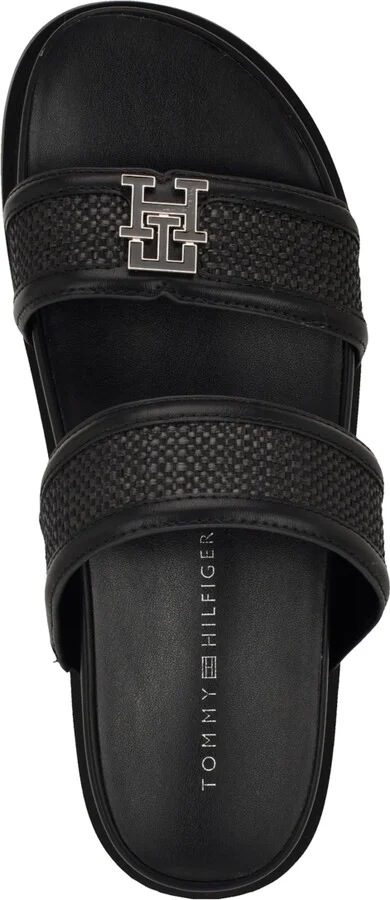 Tommy Hilfiger Women's Jiana Logo Footbed Slip-On Sandals - Image 8