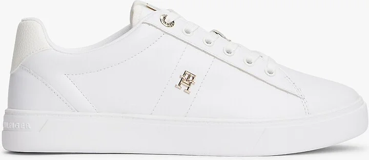 Tommy Hilfiger Women's Leather Court Sneaker - White - US 6 / EU 36