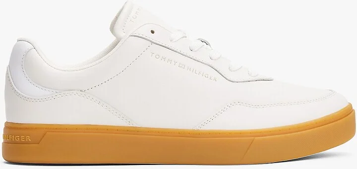 Tommy Hilfiger Women's Leather Cupsole Sneaker - White - US 5 / EU 35