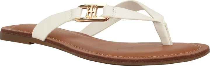 Tommy Hilfiger Women's Liande Logo Flat Thong Sandal