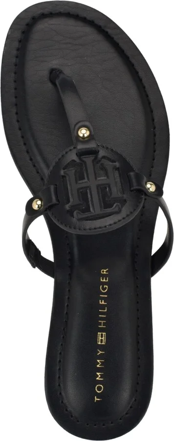 Tommy Hilfiger Women's Litzy Logo T-Strap Flat Sandals - Image 8