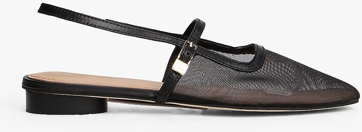 Tommy Hilfiger Women's Mesh Slingback - Black - US 6 / EU 36