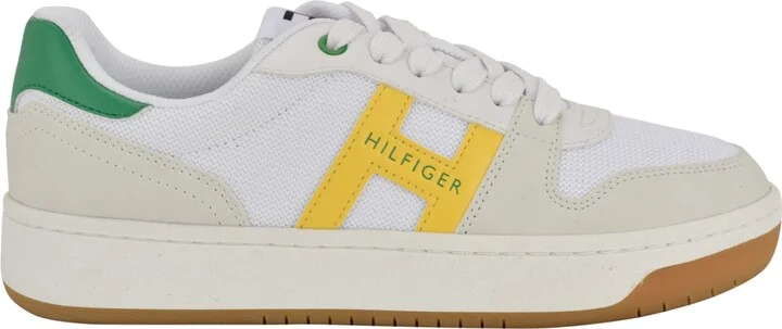 Tommy Hilfiger Women's Neenha Signature Logo Lace-Up Sneakers - Powder Blue/White - Image 6