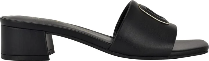 Tommy Hilfiger Women's Penni Logo Block Heel Slip-On Sandals - Image 2