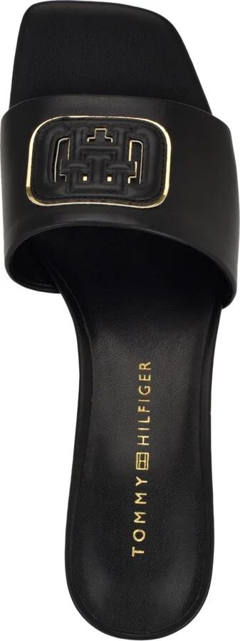 Tommy Hilfiger Women's Penni Logo Block Heel Slip-On Sandals - Image 4