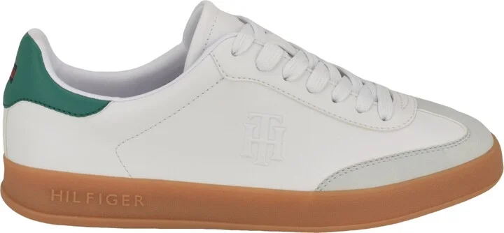 Tommy Hilfiger Women's Sarhli Lace-Up Sneakers - White/Green - Image 2