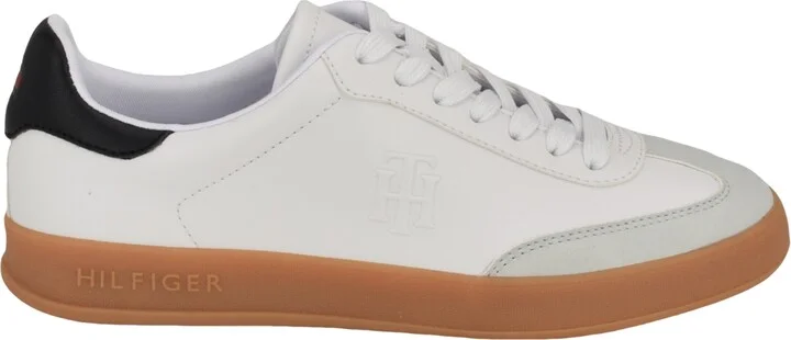 Tommy Hilfiger Women's Sarhli Lace-Up Sneakers - White/Green - Image 10