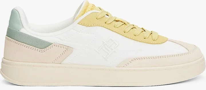 Tommy Hilfiger Women's Suede Heritage Sneaker - Beige - US 6.5 / EU 37