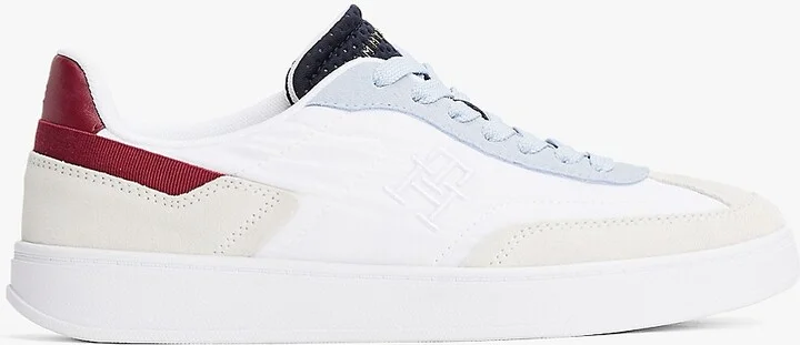 Tommy Hilfiger Women's Suede Heritage Sneaker - White - US 6 / EU 36