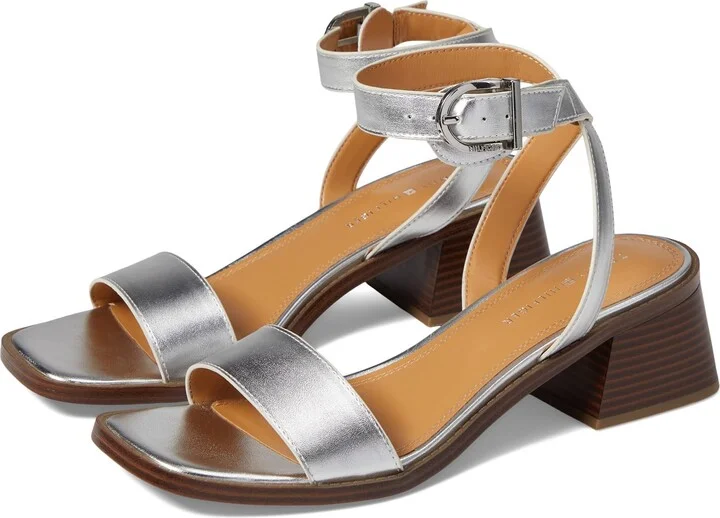Tommy Hilfiger Women's Tafita Heeled Sandal Silver 6M