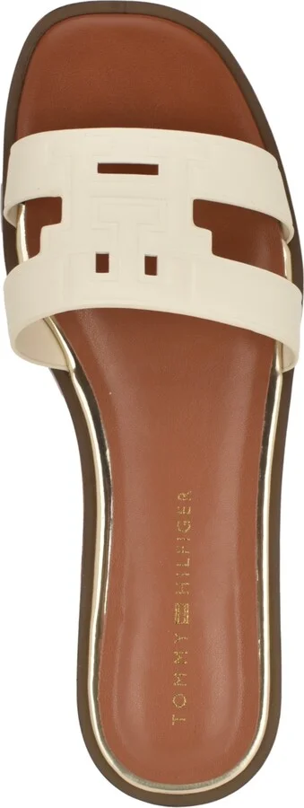 Tommy Hilfiger Women's Terenz Logo Strap Flat Slide Sandals - Image 4