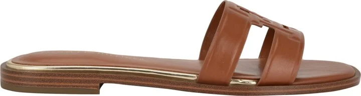 Tommy Hilfiger Women's Terenz Logo Strap Flat Slide Sandals - Image 11