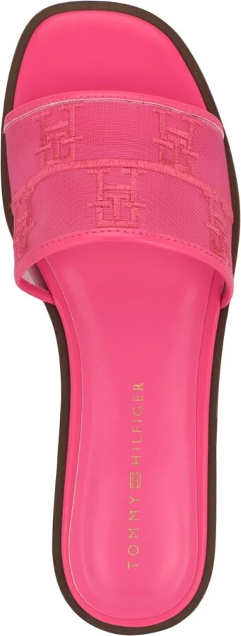 Tommy Hilfiger Women's Tesia Mesh Logo Flat Slide Sandals - Image 8