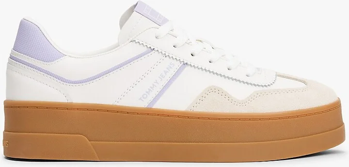 Tommy Hilfiger Women's Tommy Jeans Low-Top Platform Sneaker - White - US 6 / EU 36