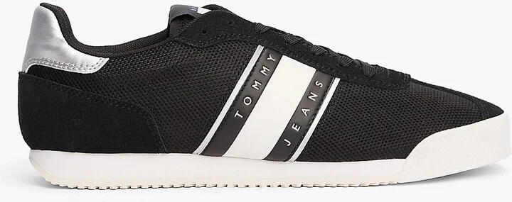 Tommy Hilfiger Women's Tommy Jeans Low-Top Runner Sneaker - Black - US 6 / EU 36