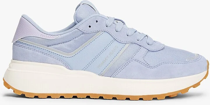 Tommy Hilfiger Women's Tommy Jeans Suede Low-Top Sneaker - Blue - US 6 / EU 36