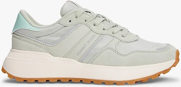 Tommy Hilfiger Women's Tommy Jeans Suede Low-Top Sneaker - Green - US 6 / EU 36