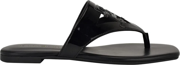 Tommy Hilfiger Women's Tremmy Cutout Logo Flat Thong Sandals - Image 6